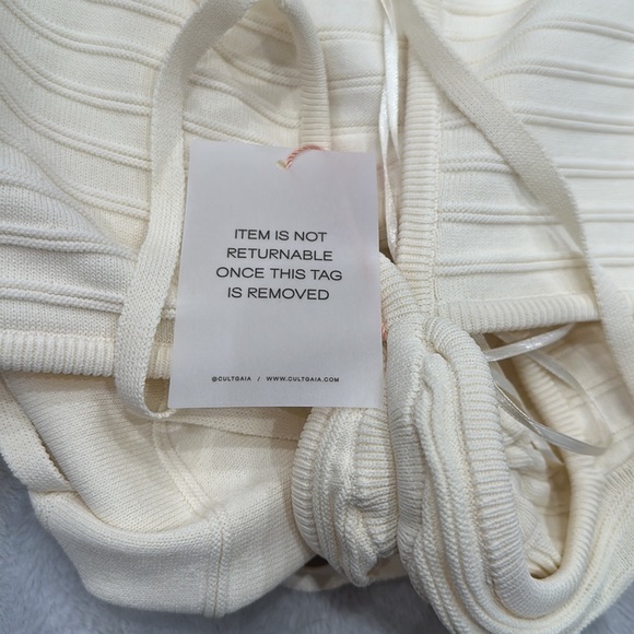 NWT Cult Gaia Fergie Knit Dress Off White XS - Picture 8 of 10